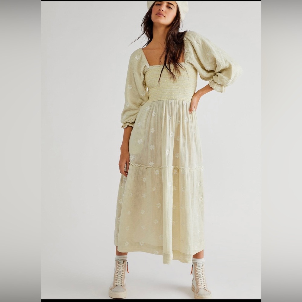 Free people embroidered dahlia dress
